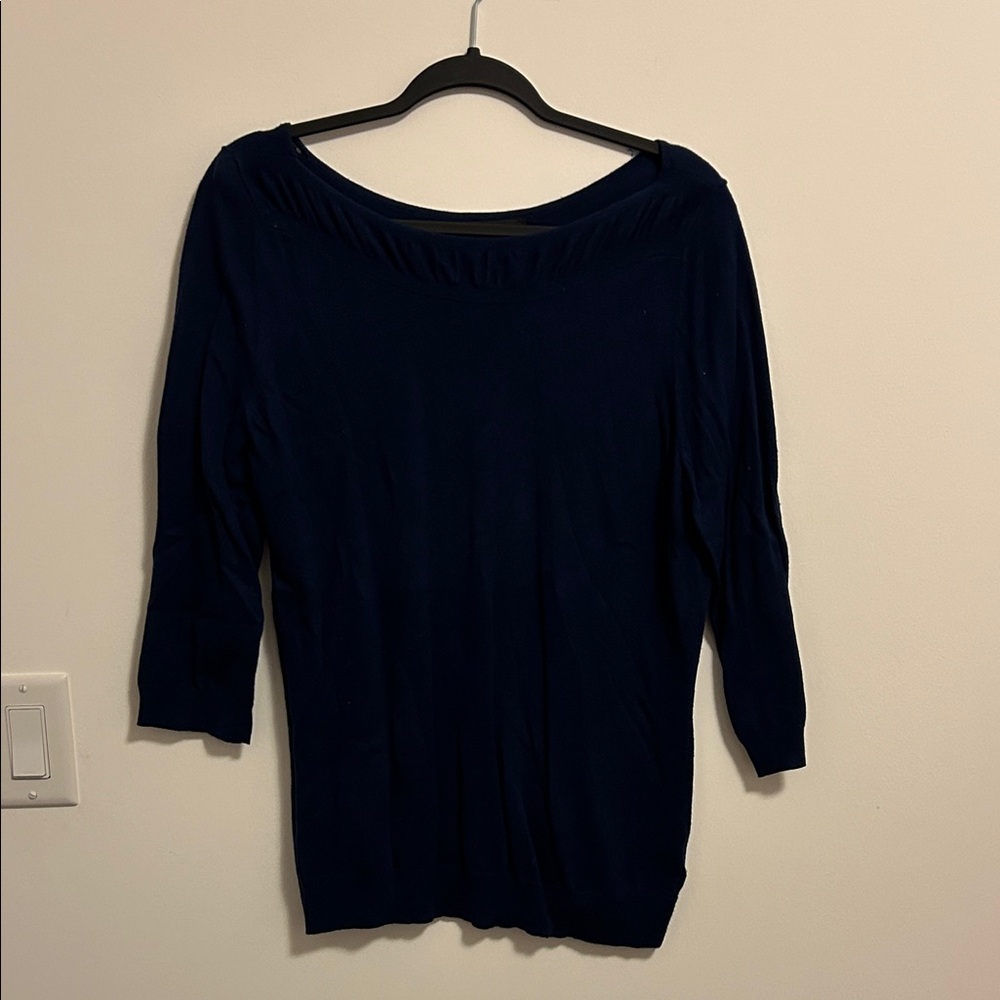 Worthington Dark Blue Knit Top
